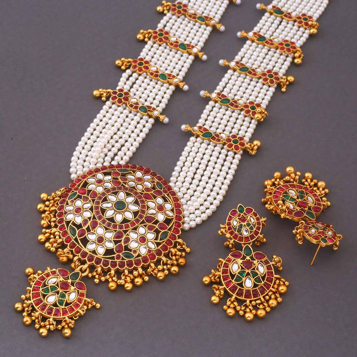 Multicolor Darshini  Antique Jewellery Set - New Arrival