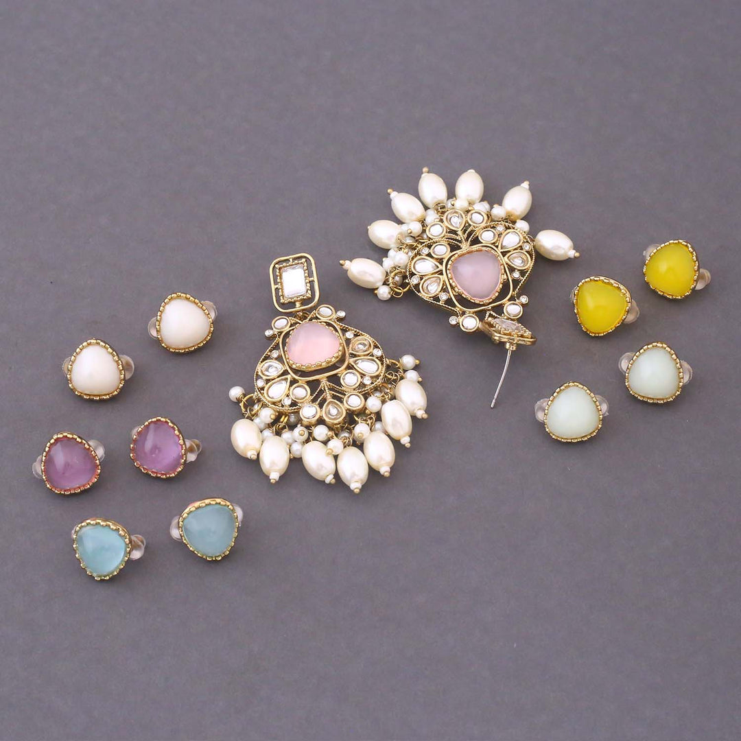 Multicolor Darya Color Changeable Danglers