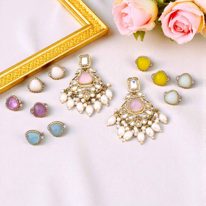 Multicolor Darya Color Changeable Danglers