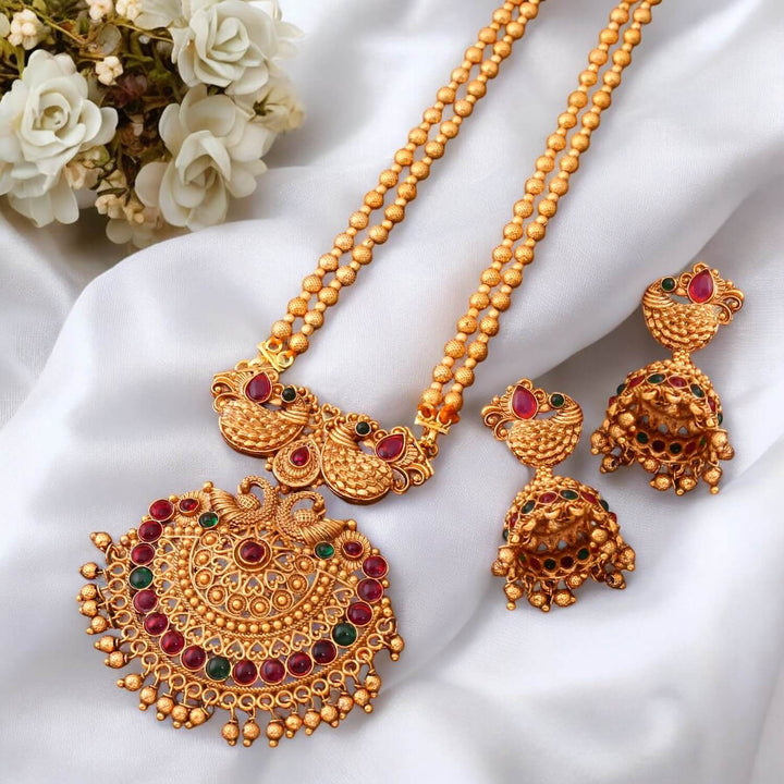 Multicolor Davina Antique Pendant Set - New Arrival