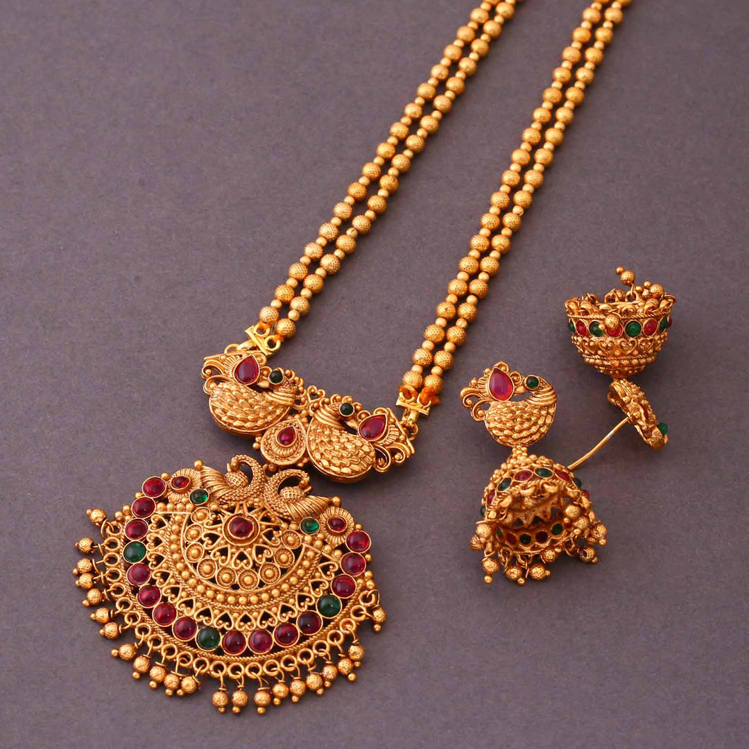Multicolor Davina Antique Pendant Set - New Arrival