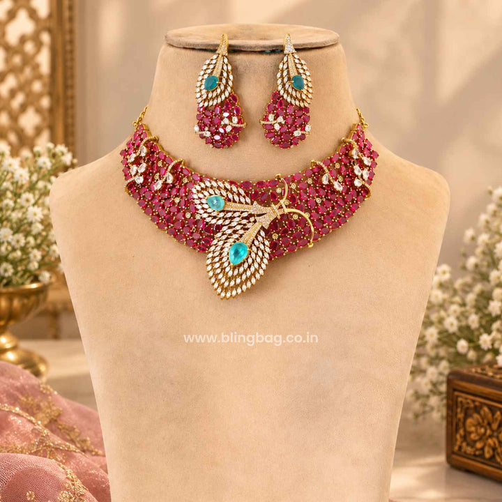 Multicolor Dazzle Victorian Jewellery Set - New Arrival