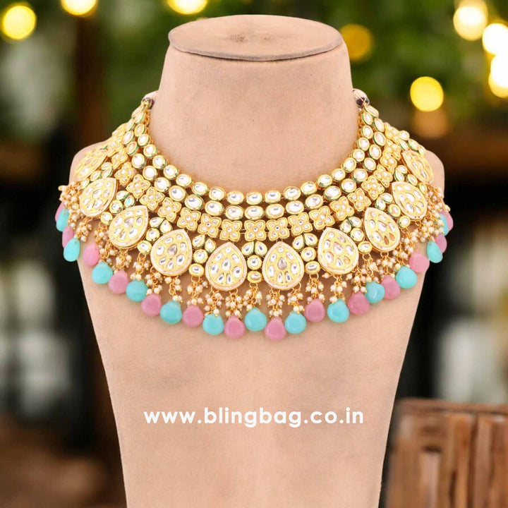 Multicolor Deepshika Kundan Jewellery Set