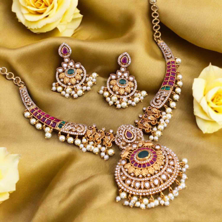 Multicolor Desanka Antique Jewellery Set - New Arrival