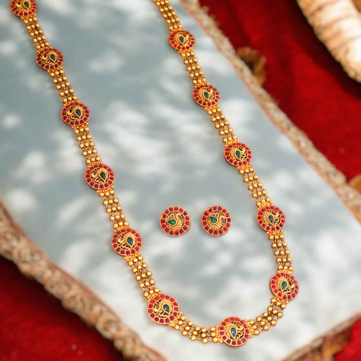 Multicolor Devang Antique Jewellery Set- New Arrival