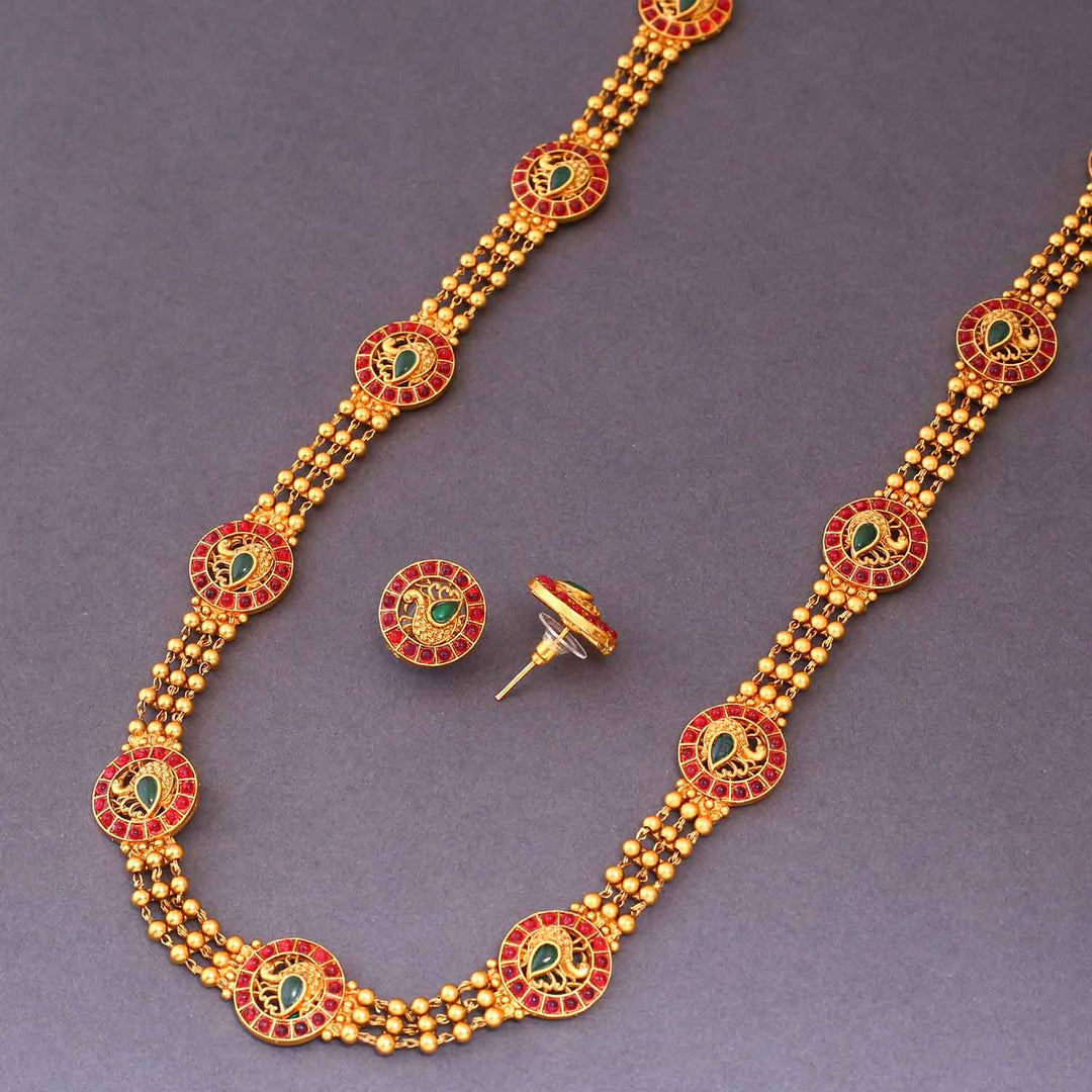 Multicolor Devang Antique Jewellery Set- New Arrival