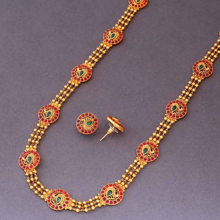 Multicolor Devang Antique Jewellery Set- New Arrival