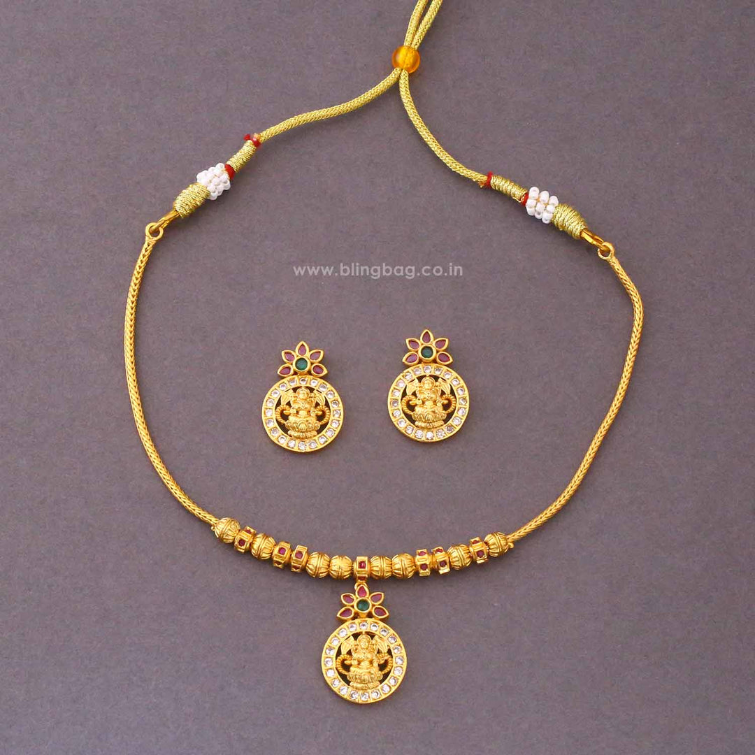 Multicolor Devanshi Temple Jewellery Set- New Arrival