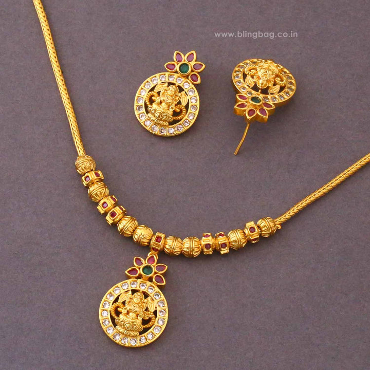 Multicolor Devanshi Temple Jewellery Set- New Arrival