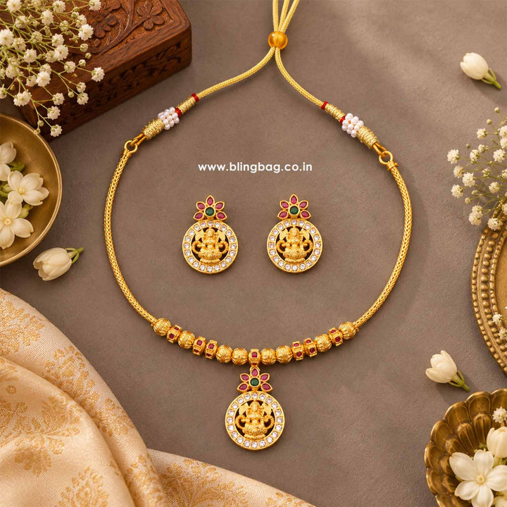 Multicolor Devanshi Temple Jewellery Set- New Arrival