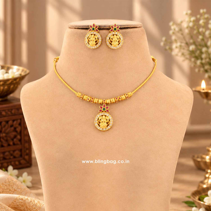 Multicolor Devanshi Temple Jewellery Set- New Arrival