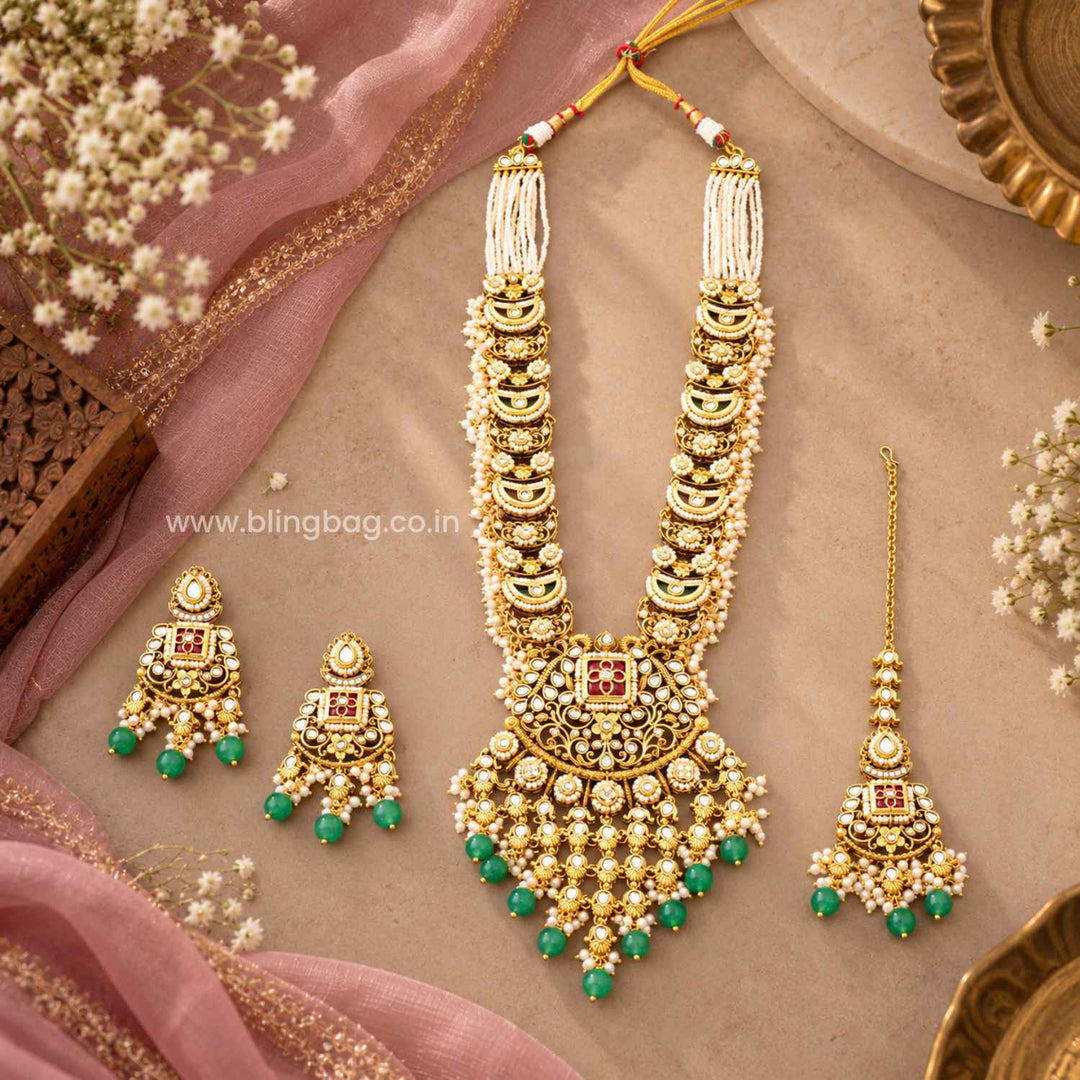 Multicolor Devikaara Kundan Jewellery Set - New Arrival