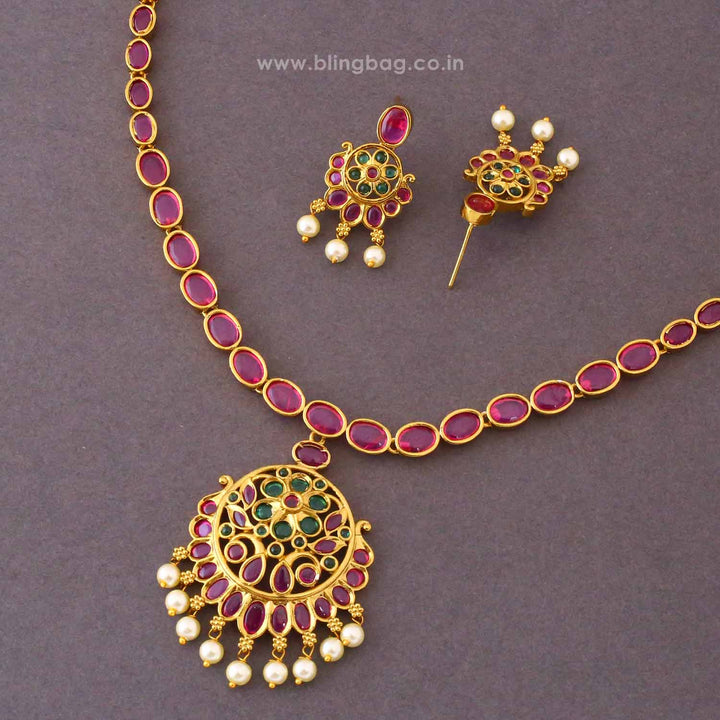 Multicolor Dhavika Antique Jewellery Set- New Arrival