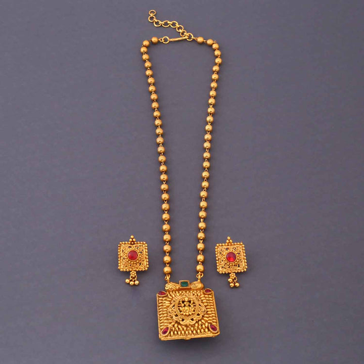 Multicolor Dhriti Reversible Temple Jewellery Set - New Arrival