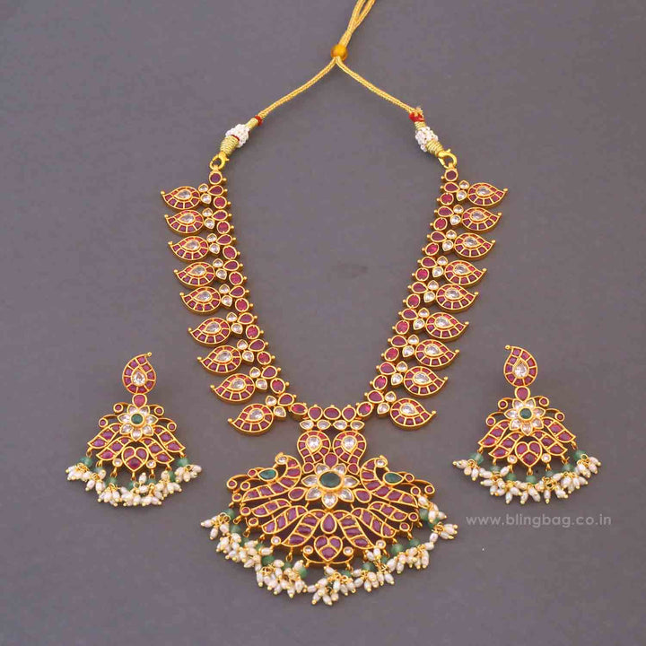 Multicolor Dhyana Antique Jewellery Set - New Arrival