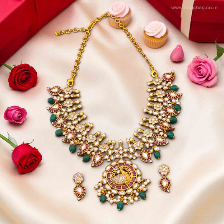Multicolor Divija Antique Jewellery Set - New Arrival