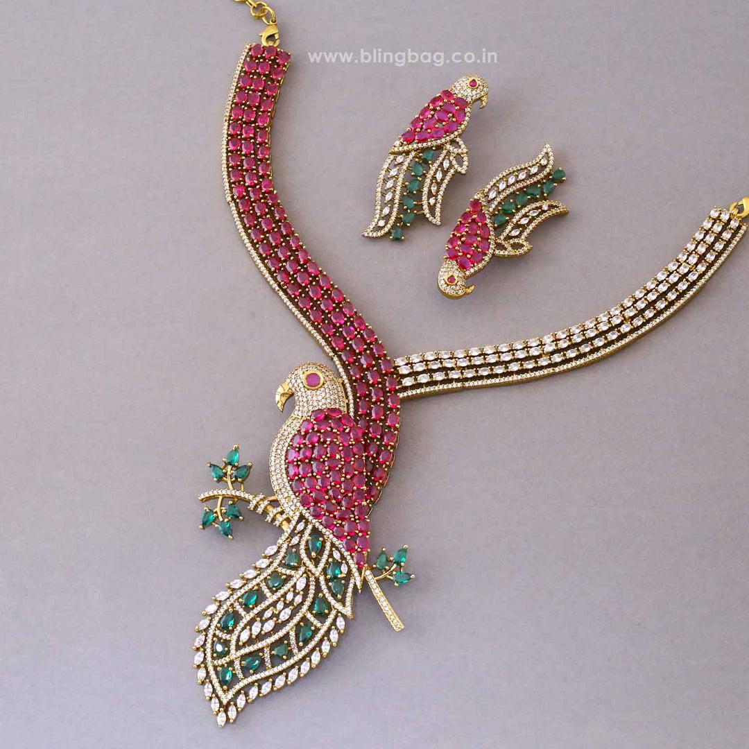 Multicolor Divine Victorian Jewellery Set - New Arrival