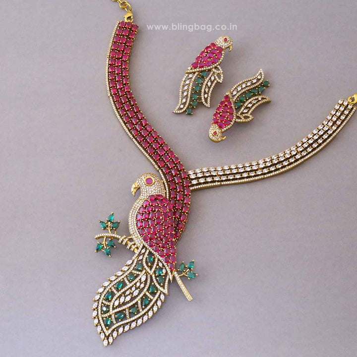 Multicolor Divine Victorian Jewellery Set - New Arrival