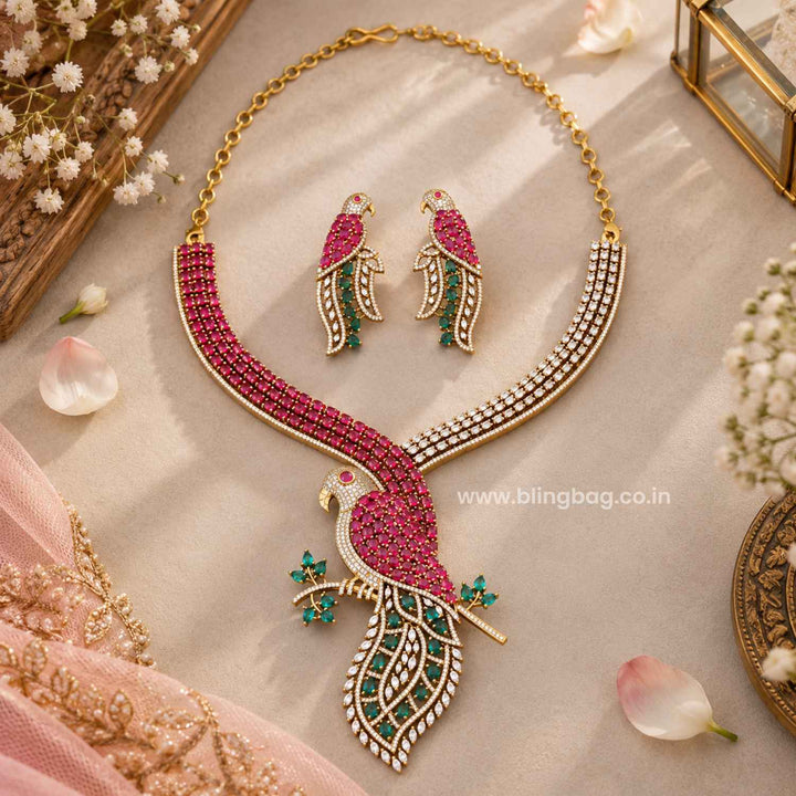 Multicolor Divine Victorian Jewellery Set - New Arrival