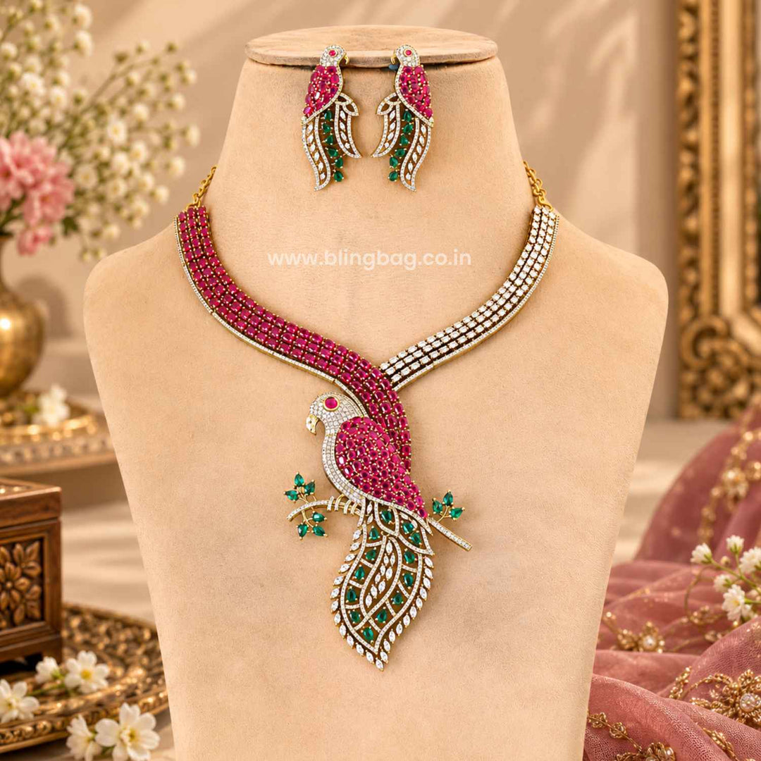 Multicolor Divine Victorian Jewellery Set - New Arrival