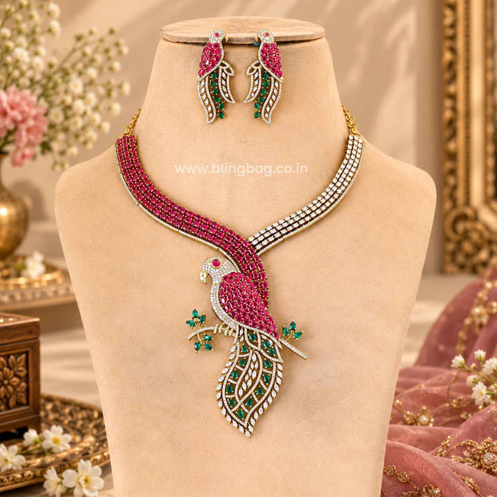 Multicolor Divine Victorian Jewellery Set - New Arrival