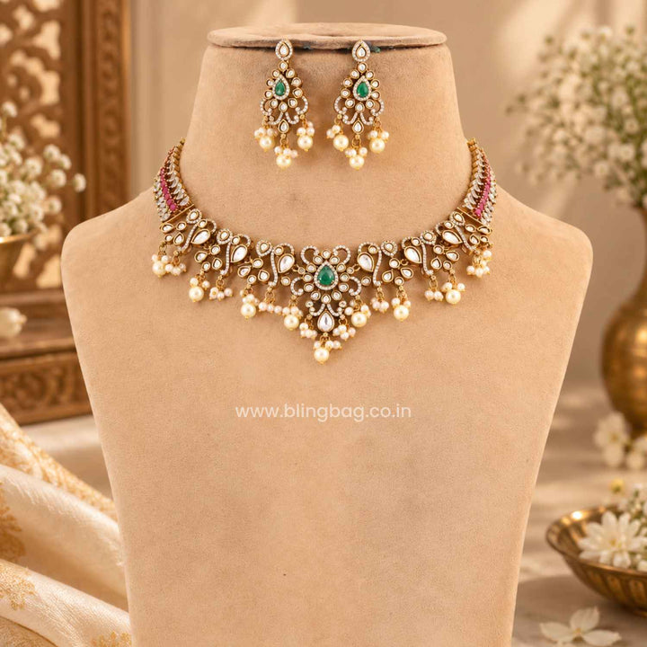 Multicolor Divisha Antique Jewellery Set- New Arrival