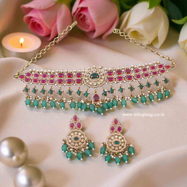 Multicolor Dominika Victorian Jewellery Set - New Arrival