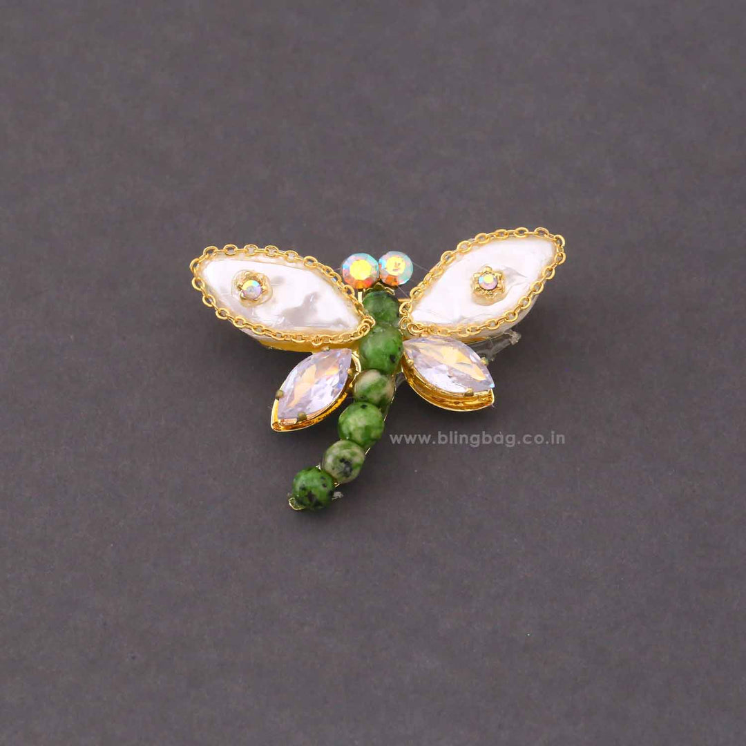 Multicolor Dragonfly Brooch