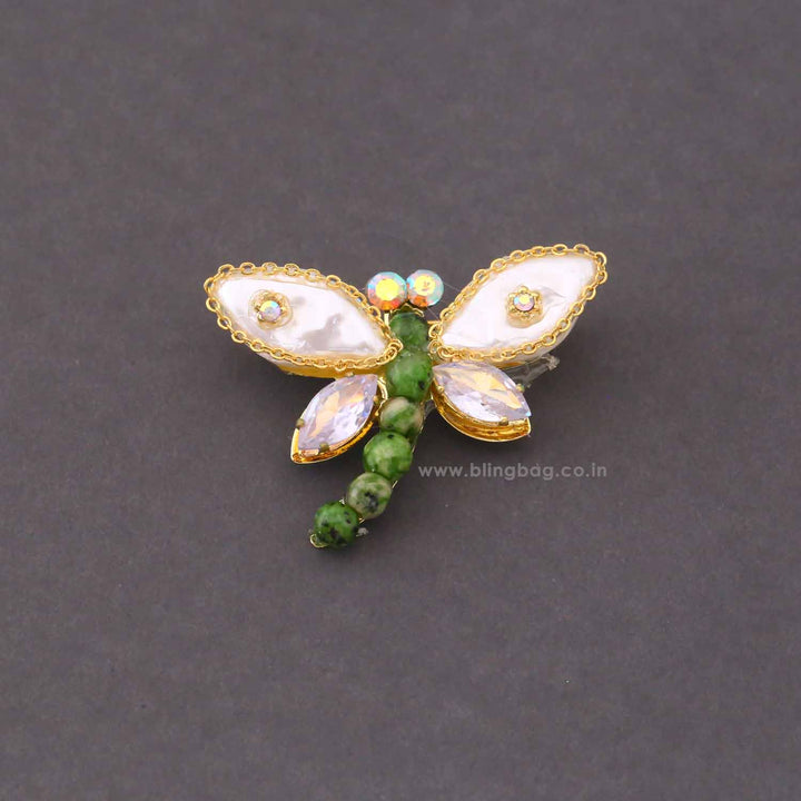 Multicolor Dragonfly Brooch