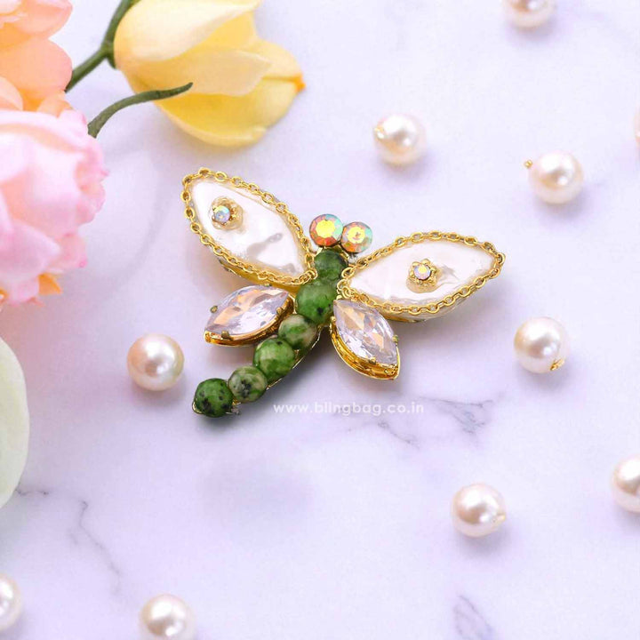 Multicolor Dragonfly Brooch