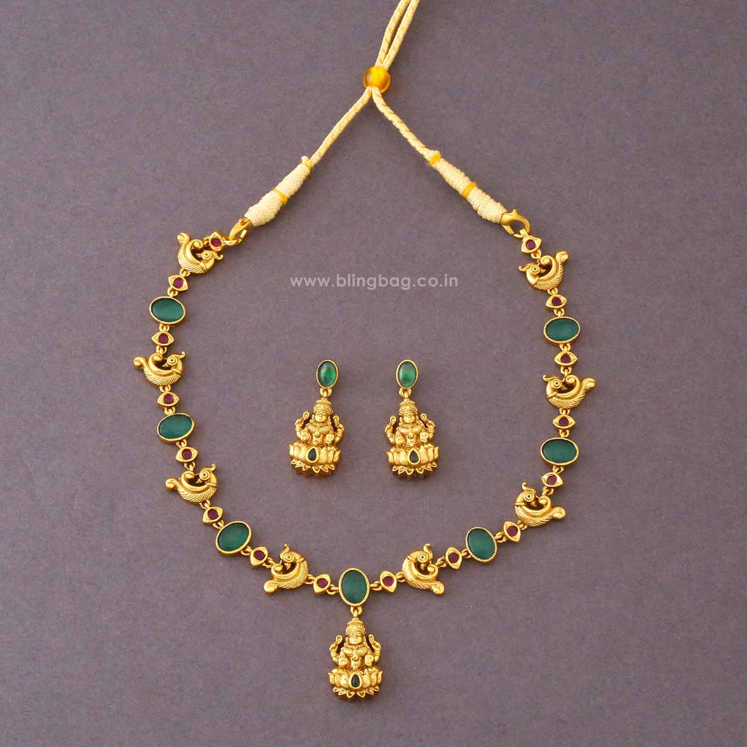 Multicolor Durgaini Temple Jewellery Set- New Arrival
