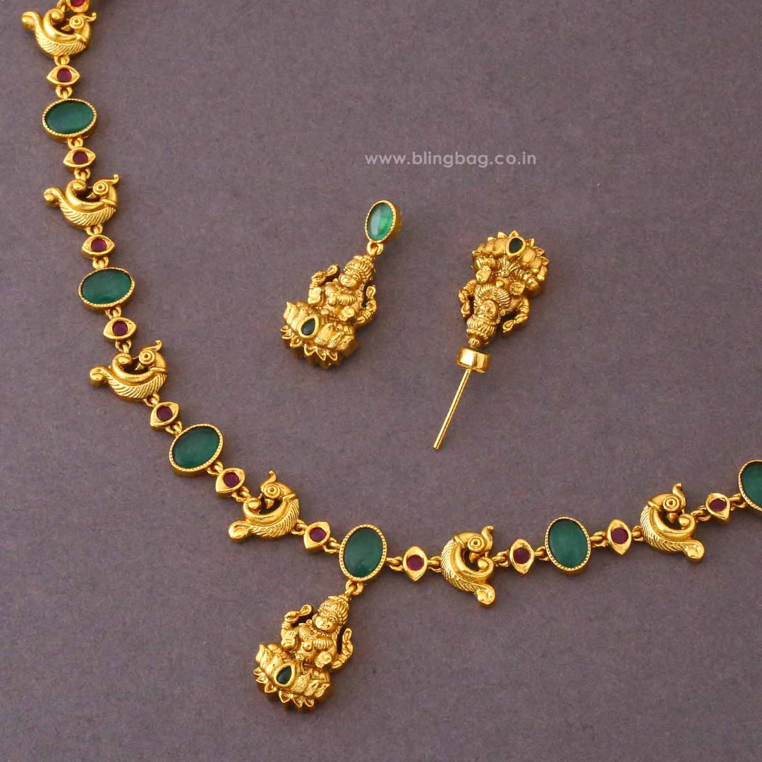 Multicolor Durgaini Temple Jewellery Set- New Arrival