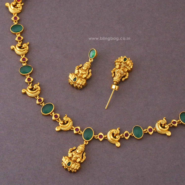 Multicolor Durgaini Temple Jewellery Set- New Arrival