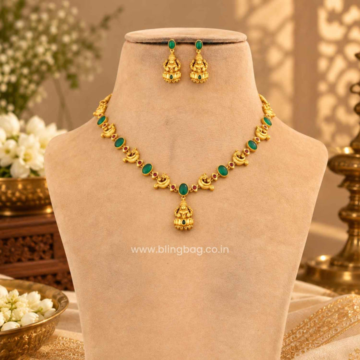Multicolor Durgaini Temple Jewellery Set- New Arrival