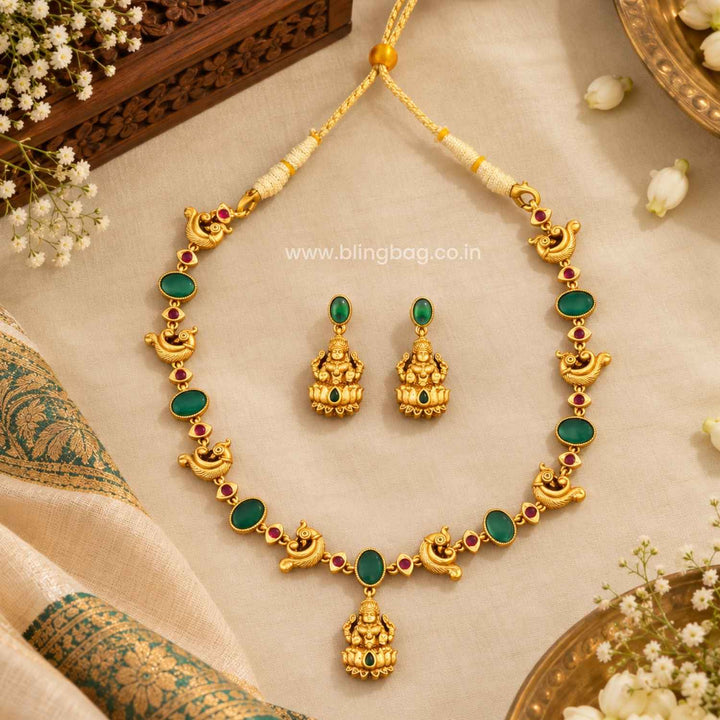 Multicolor Durgaini Temple Jewellery Set- New Arrival