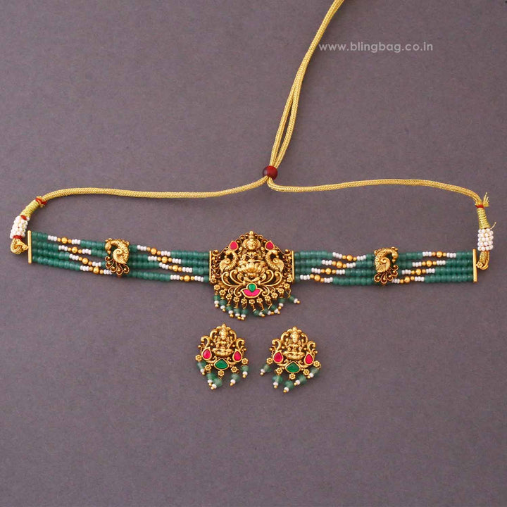 Multicolor Durgashi Temple Jewellery Set- New Arrival