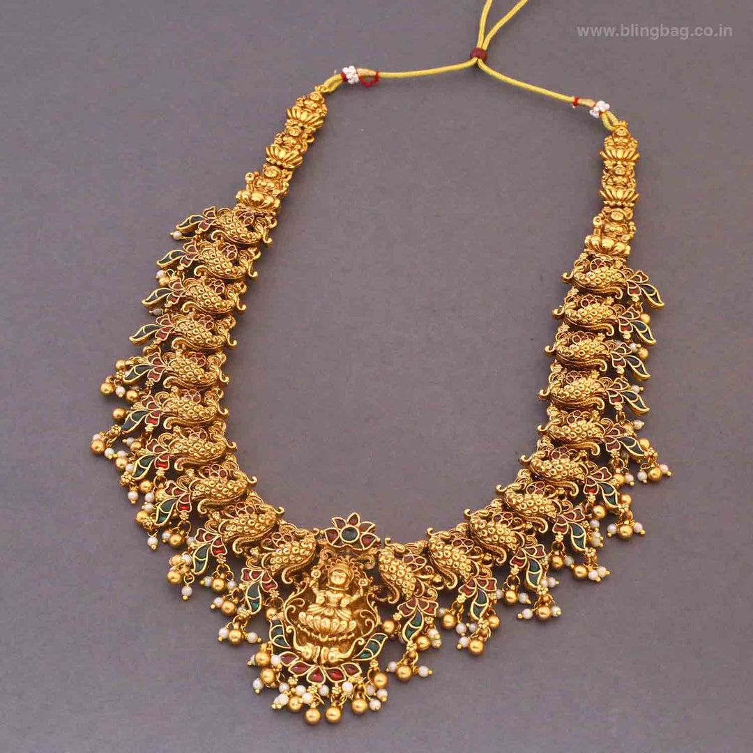 Multicolor Durgashree Bridal Temple Jewellery Set - New Arrival