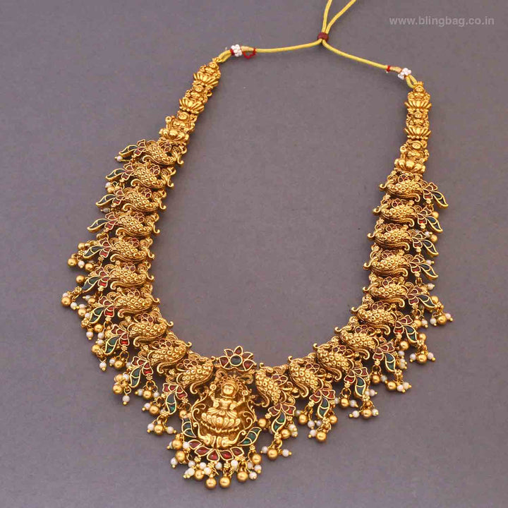 Multicolor Durgashree Bridal Temple Jewellery Set - New Arrival