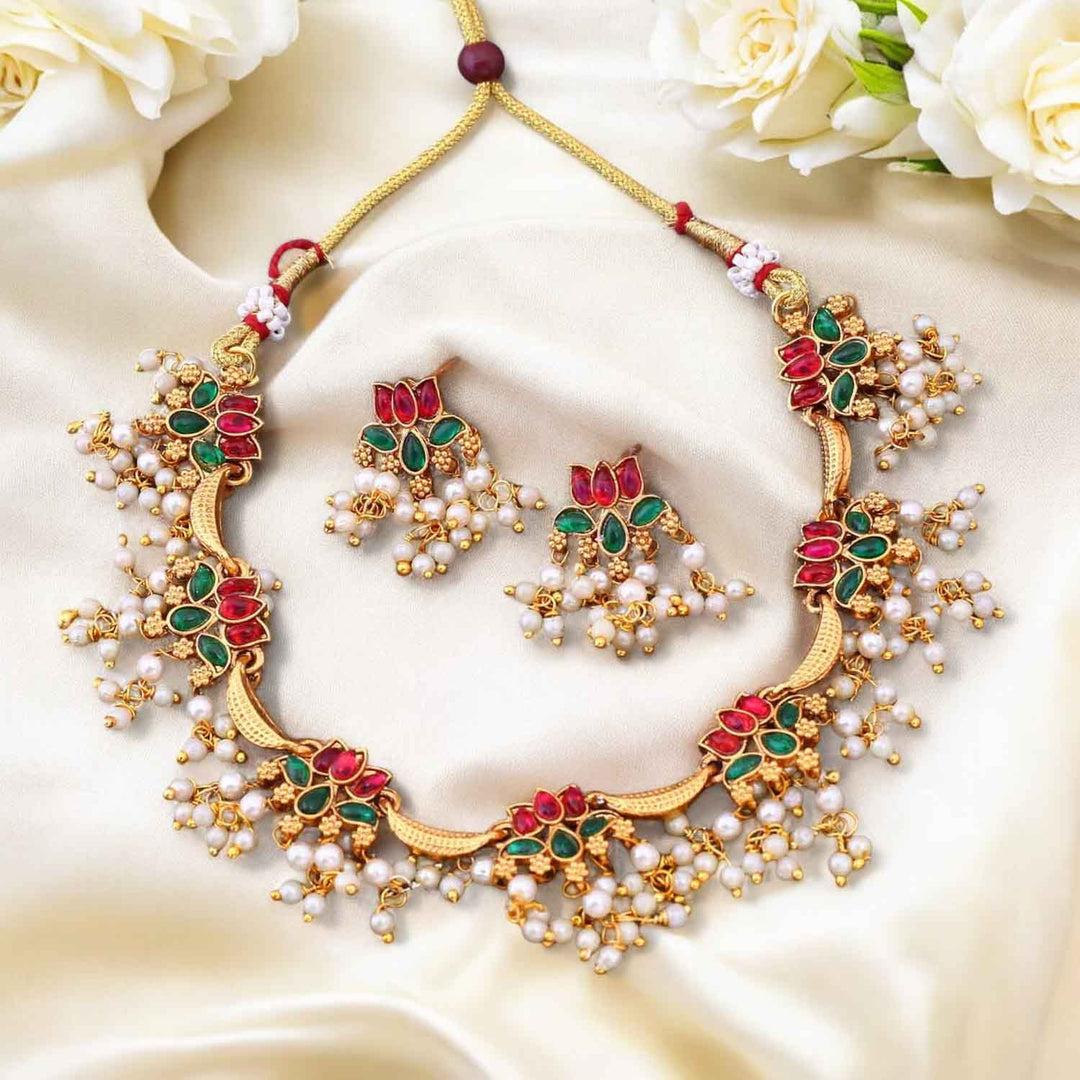 Silver Pink Jewellery Alloy Jewel Set Flipkart Silver Plated Blue