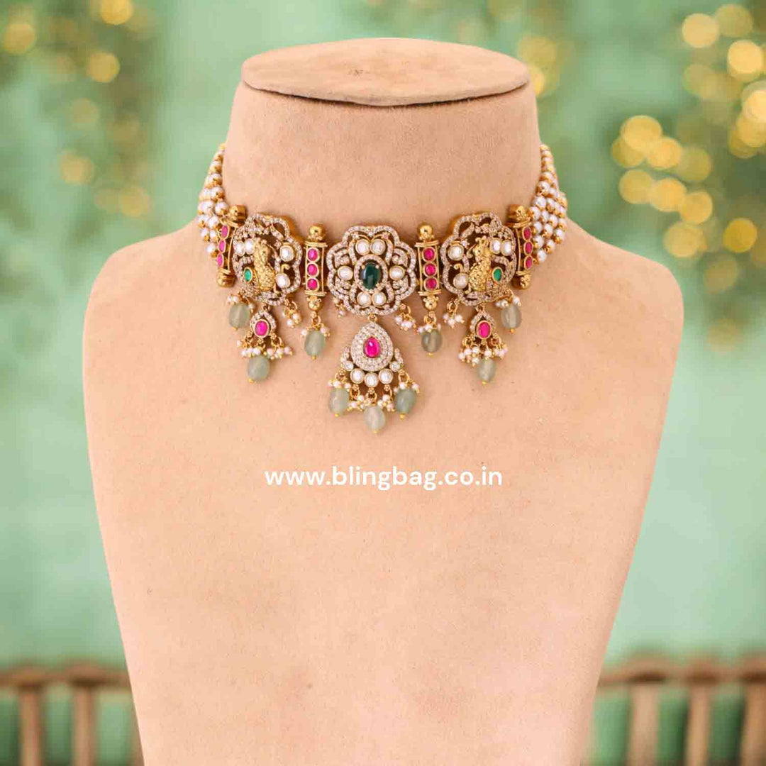 Multicolor Ekta Victorian Jewellery Set - New Arrival
