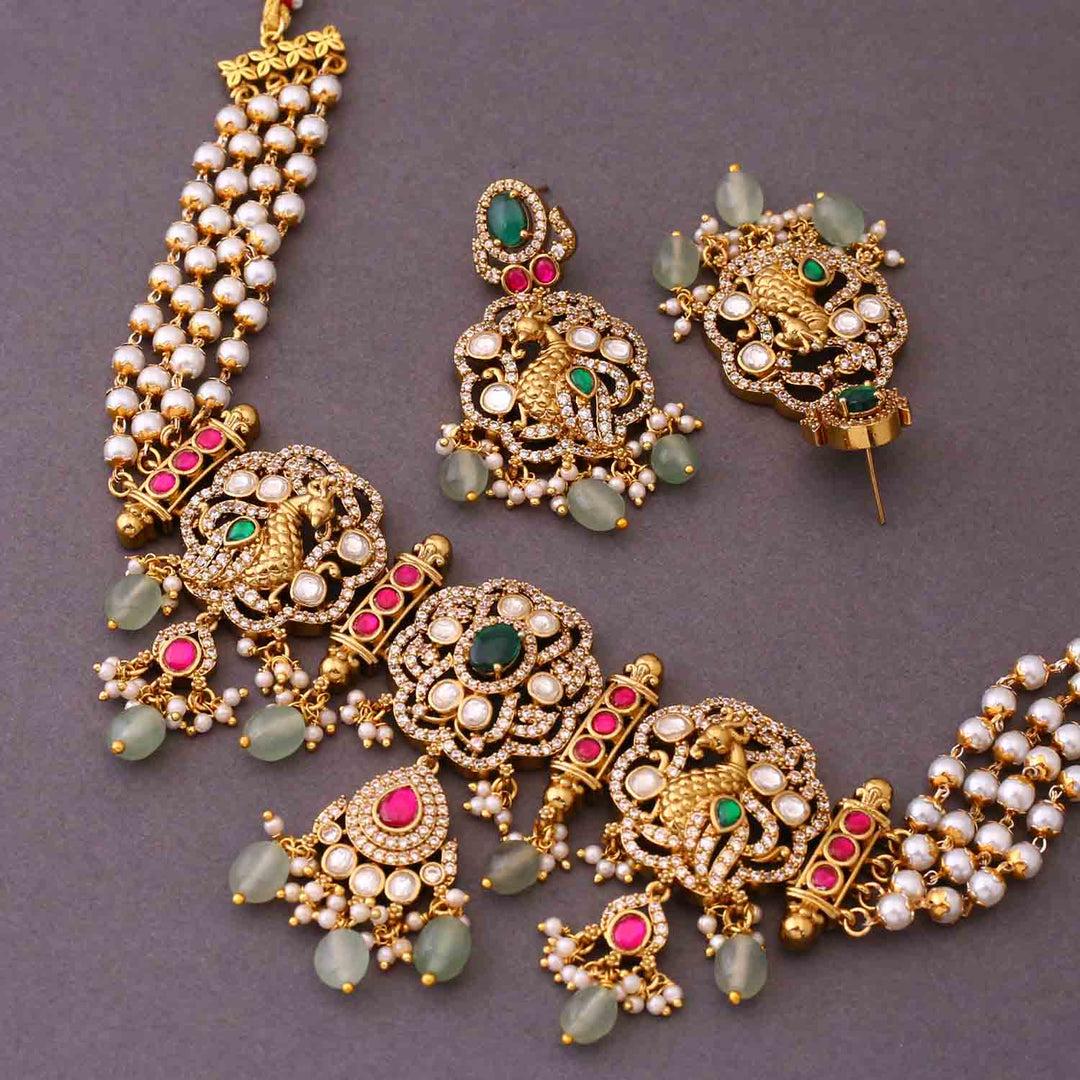 Multicolor Ekta Victorian Jewellery Set - New Arrival