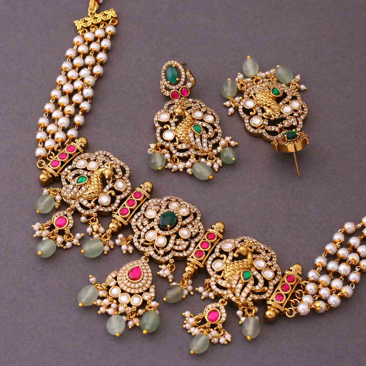 Multicolor Ekta Victorian Jewellery Set - New Arrival