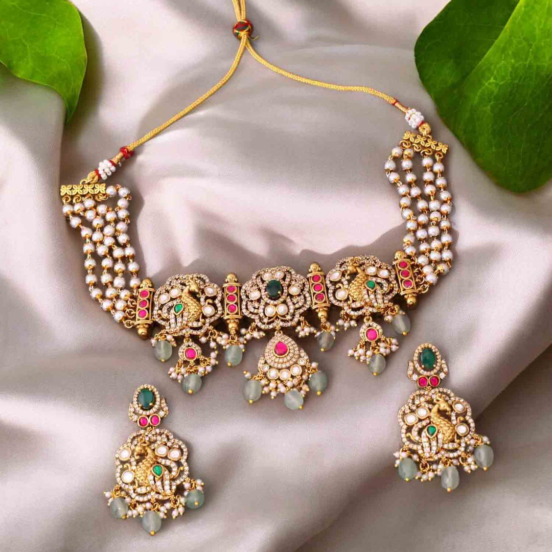 Multicolor Ekta Victorian Jewellery Set - New Arrival