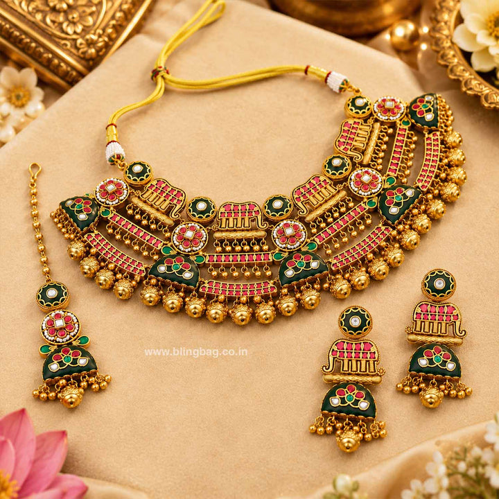 Multicolor Ektaraa Heritage Jewellery Set - New Arrival