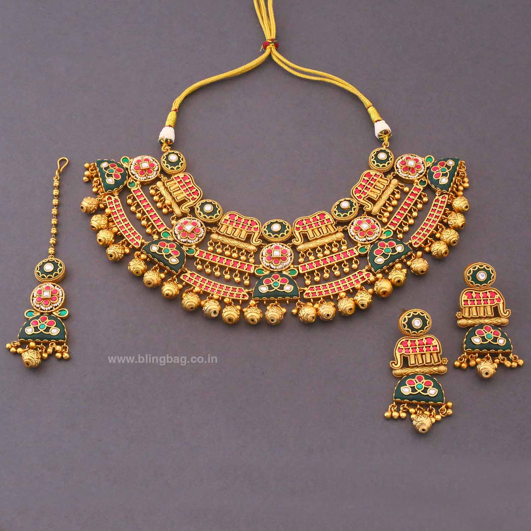 Multicolor Ektaraa Heritage Jewellery Set - New Arrival