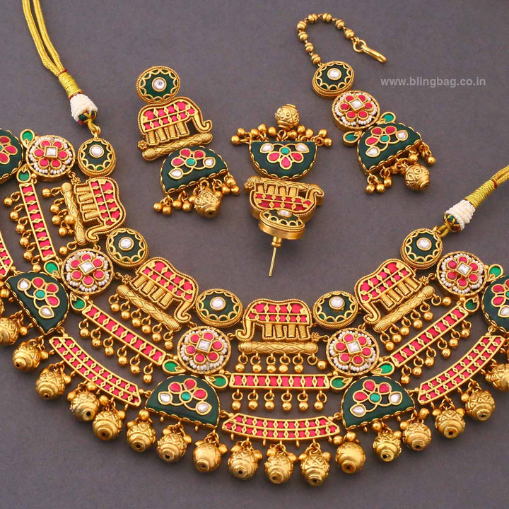 Multicolor Ektaraa Heritage Jewellery Set - New Arrival