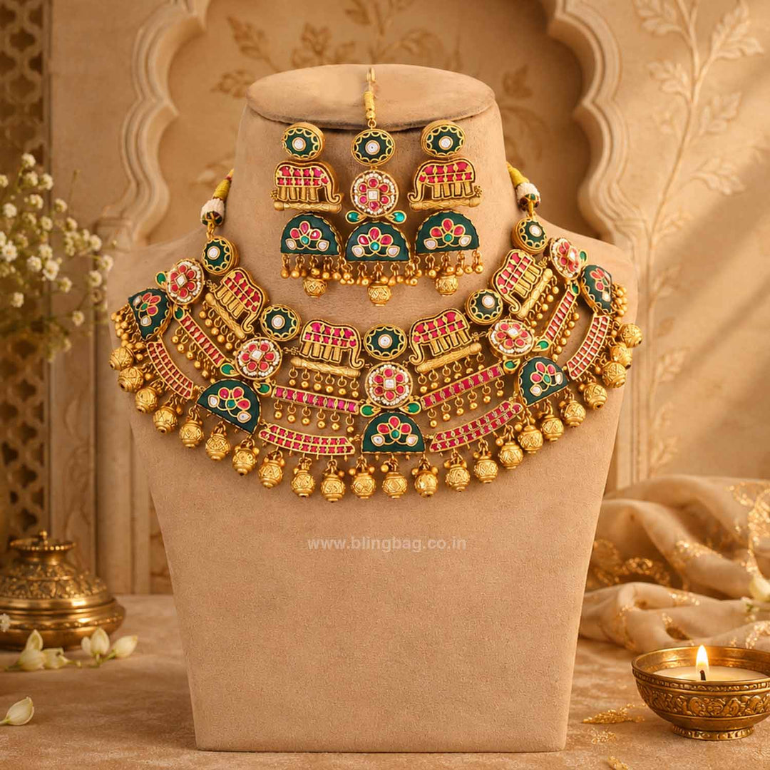 Multicolor Ektaraa Heritage Jewellery Set - New Arrival