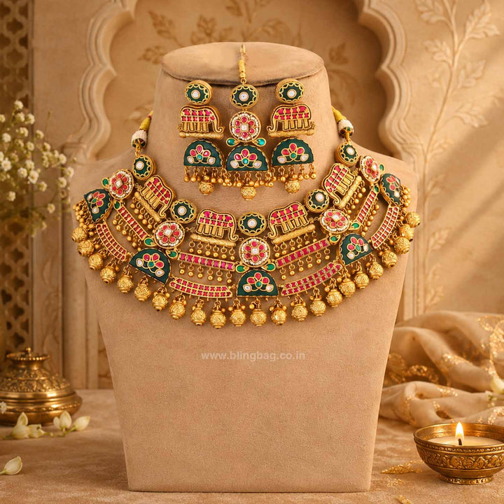Multicolor Ektaraa Heritage Jewellery Set - New Arrival