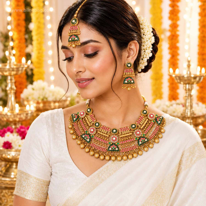 Multicolor Ektaraa Heritage Jewellery Set - New Arrival