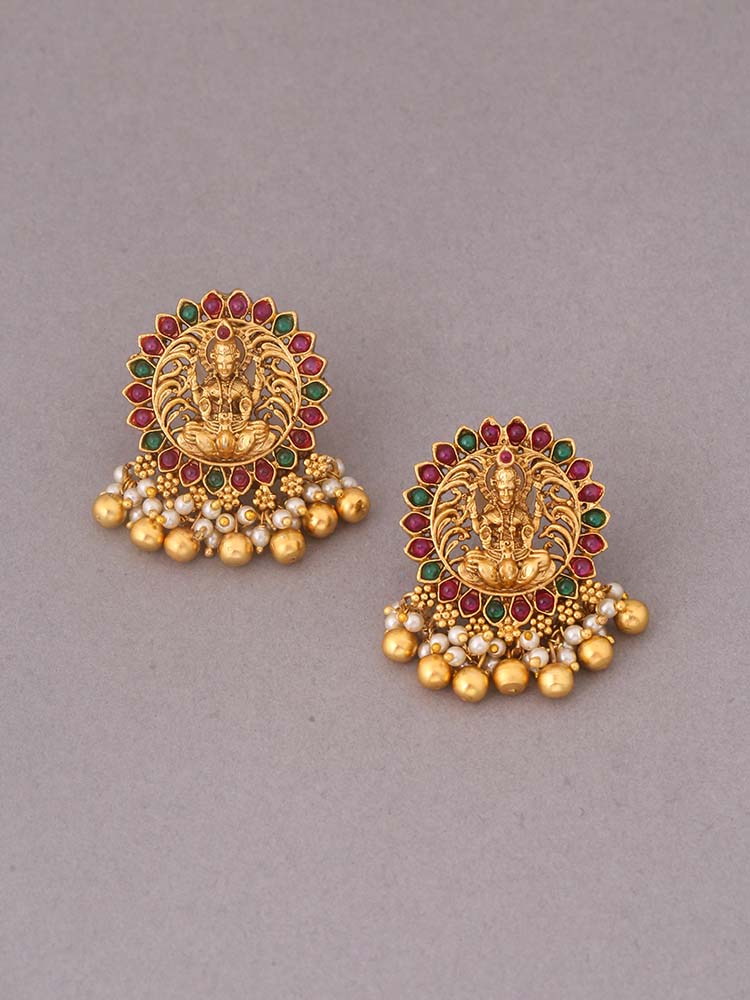 Multicolor Ekvira Temple Studs